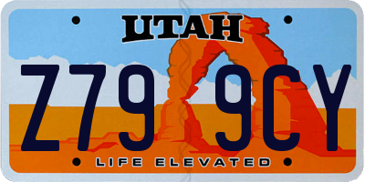UT license plate Z799CY