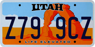 UT license plate Z799CZ