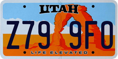 UT license plate Z799FO