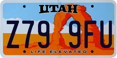 UT license plate Z799FU