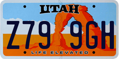 UT license plate Z799GH