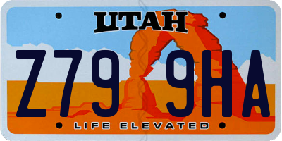 UT license plate Z799HA