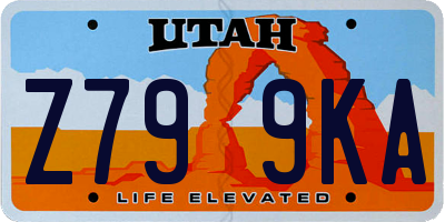 UT license plate Z799KA