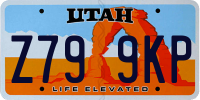 UT license plate Z799KP