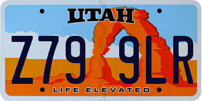 UT license plate Z799LR