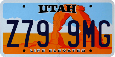 UT license plate Z799MG