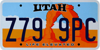 UT license plate Z799PC