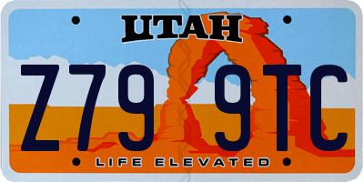 UT license plate Z799TC