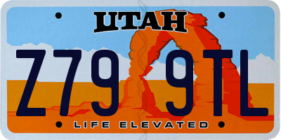 UT license plate Z799TL