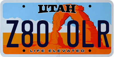 UT license plate Z800LR