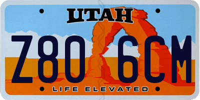 UT license plate Z806CM