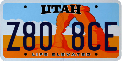 UT license plate Z808CE