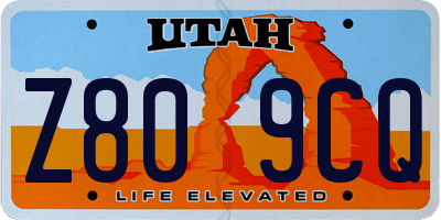 UT license plate Z809CQ