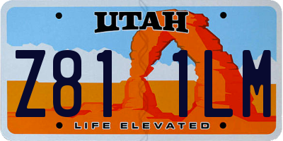 UT license plate Z811LM