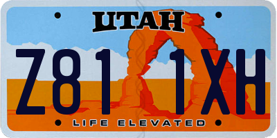 UT license plate Z811XH