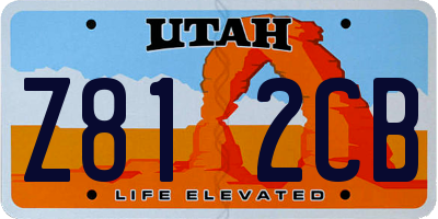 UT license plate Z812CB