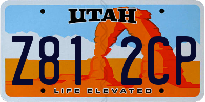 UT license plate Z812CP