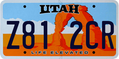 UT license plate Z812CR