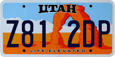 UT license plate Z812DP