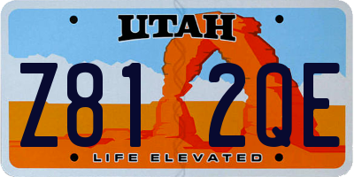 UT license plate Z812QE