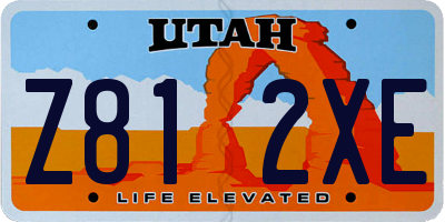 UT license plate Z812XE