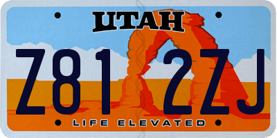 UT license plate Z812ZJ