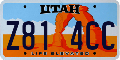UT license plate Z814CC