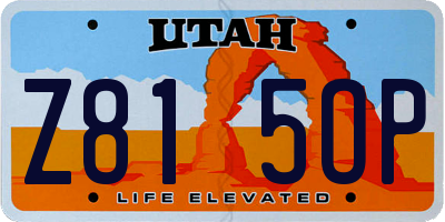 UT license plate Z815OP