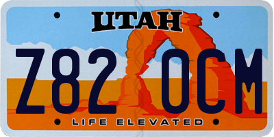 UT license plate Z820CM