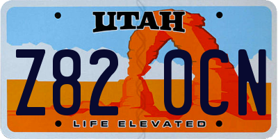 UT license plate Z820CN