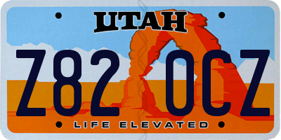 UT license plate Z820CZ