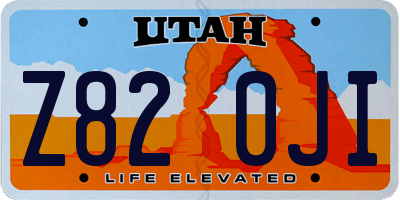 UT license plate Z820JI