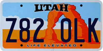 UT license plate Z820LK