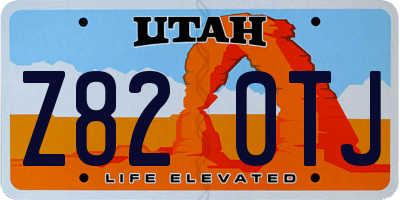 UT license plate Z820TJ