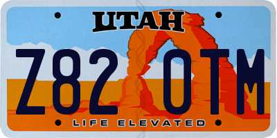 UT license plate Z820TM