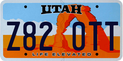 UT license plate Z820TT