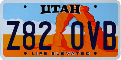 UT license plate Z820VB