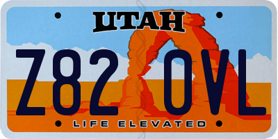 UT license plate Z820VL