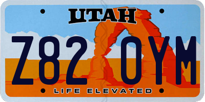 UT license plate Z820YM