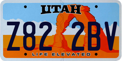 UT license plate Z822BV