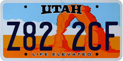 UT license plate Z822CF