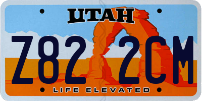 UT license plate Z822CM