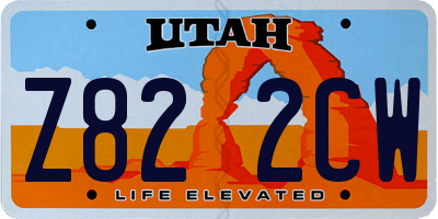 UT license plate Z822CW