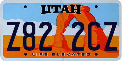 UT license plate Z822CZ