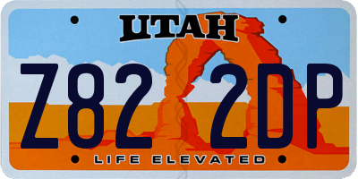 UT license plate Z822DP