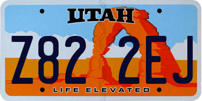 UT license plate Z822EJ
