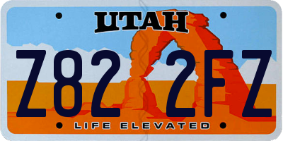 UT license plate Z822FZ