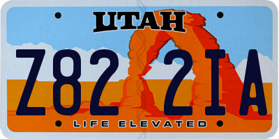 UT license plate Z822IA