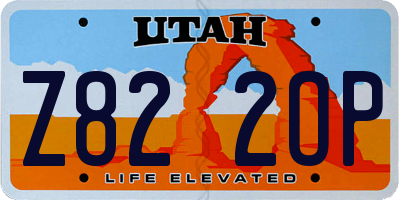 UT license plate Z822OP