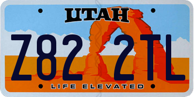 UT license plate Z822TL